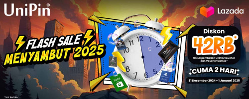 Sambut 2025 dengan Flash Sale Lazada! Cuma 2 Hari Untuk Dapetin Diskon Hingga 42 Ribu